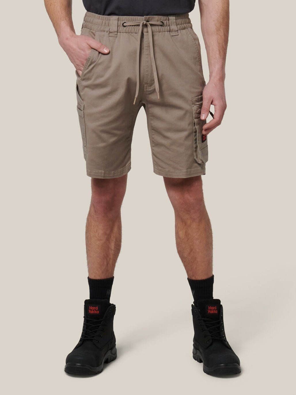 Hard Yakka 3056 ToughMaxx Work Mid Length Shorts Khaki Y05165 - Land to Coast