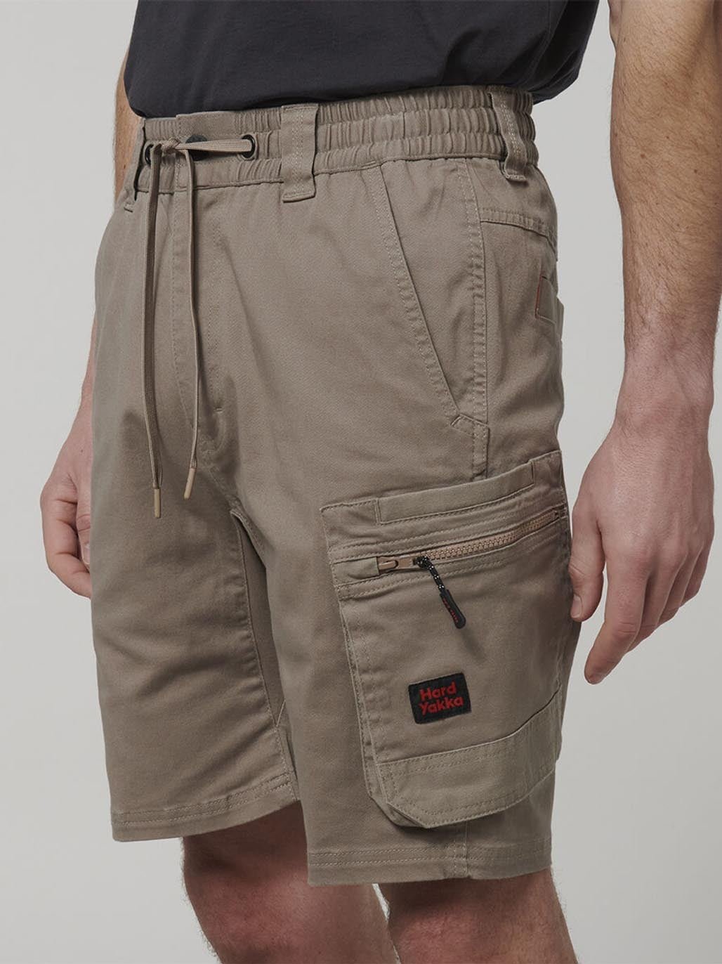 Hard Yakka 3056 ToughMaxx Work Mid Length Shorts Khaki Y05165 - Land to Coast