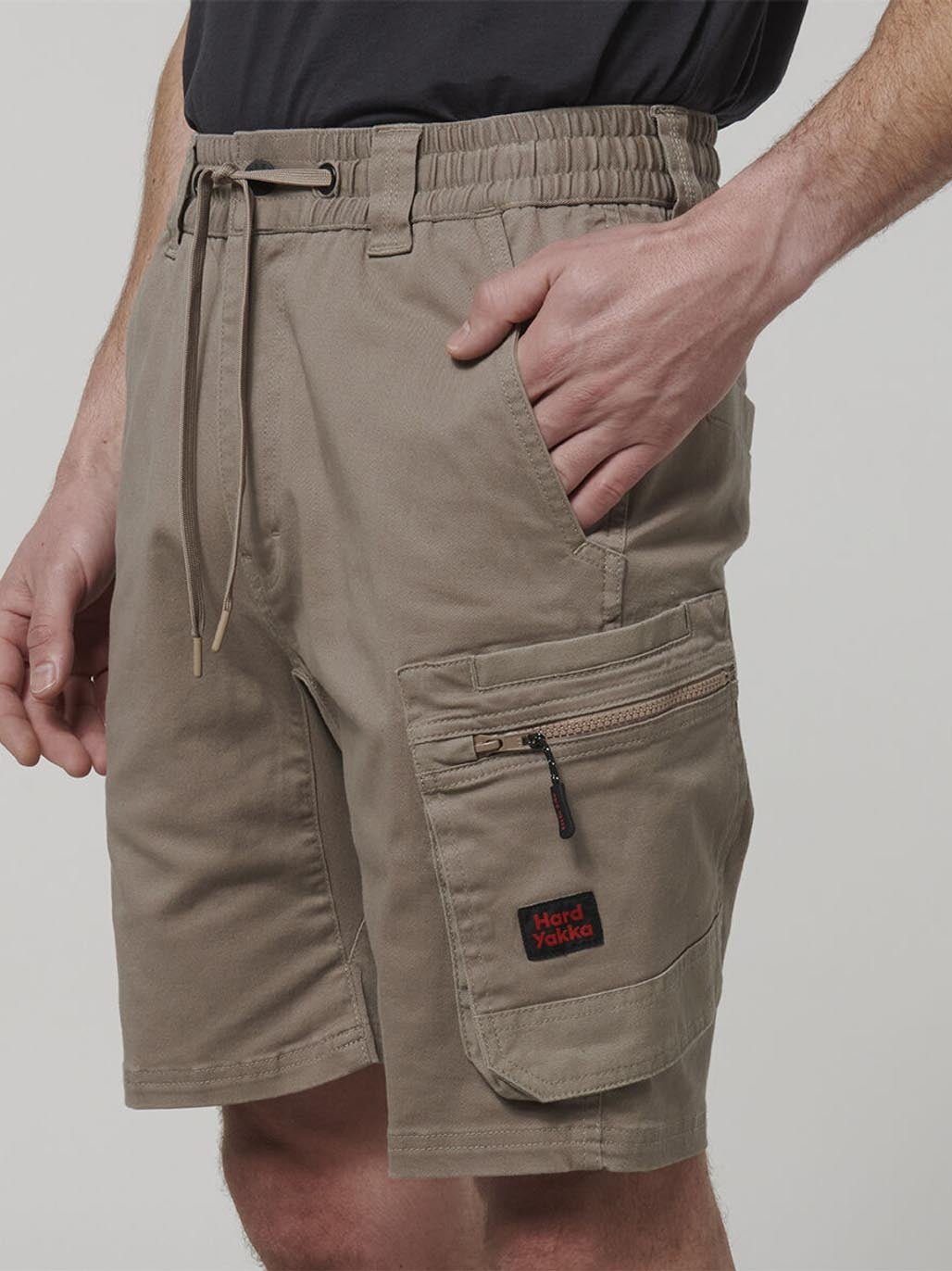 Hard Yakka 3056 ToughMaxx Work Mid Length Shorts Khaki Y05165 - Land to Coast