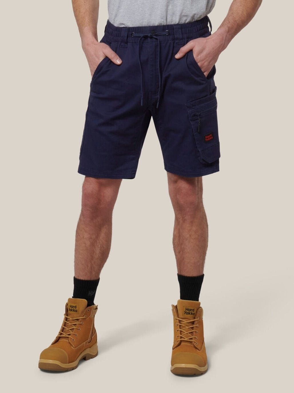 Hard Yakka 3056 ToughMaxx Work Mid Length Shorts Navy Y05165 - Land to Coast