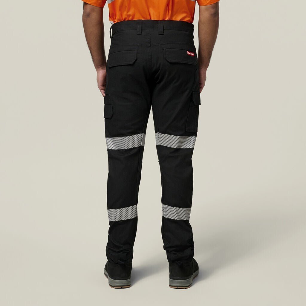 Hard Yakka Canvas Cargo Pants Tough Double Layer Knees Reflective Stretch Y02855 - Land to Coast