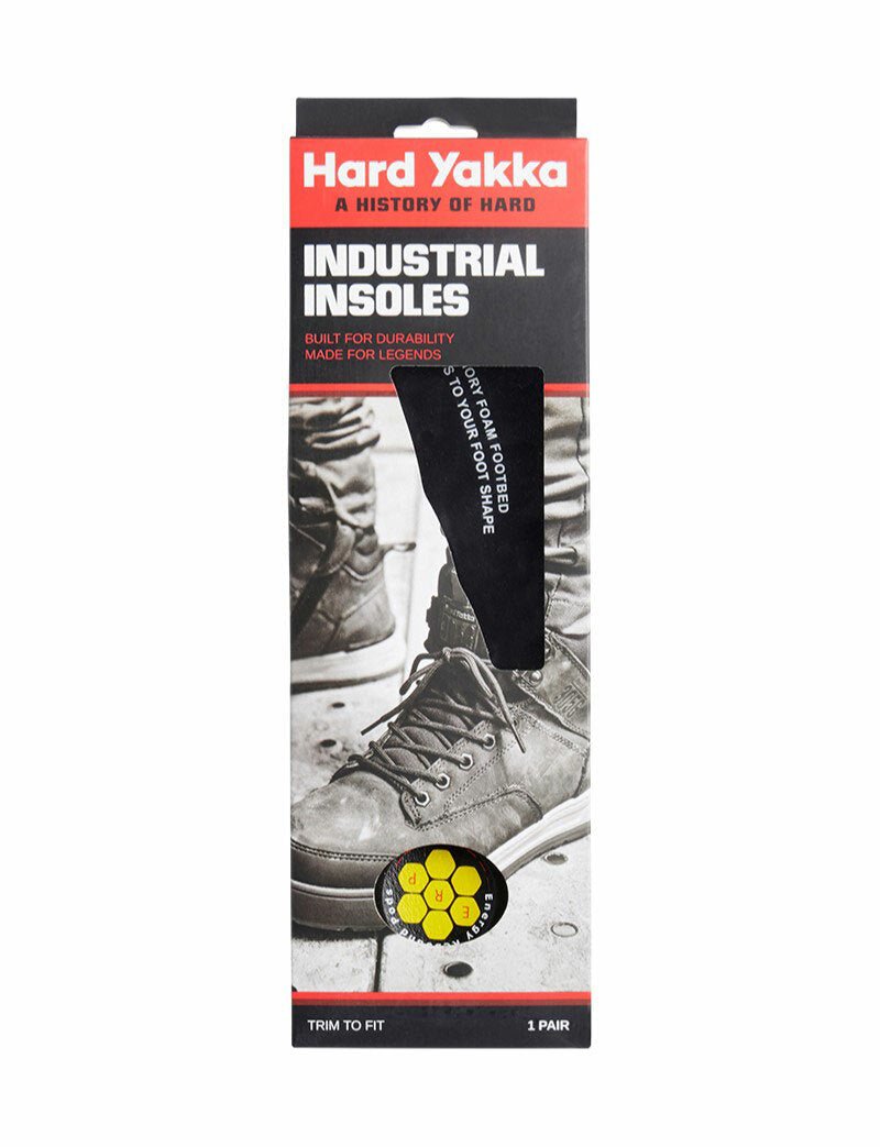 Hard Yakka Energy Rebound Pods Shoes Boots Footbed Memory Foam Safety Y60178 - Land to Coast