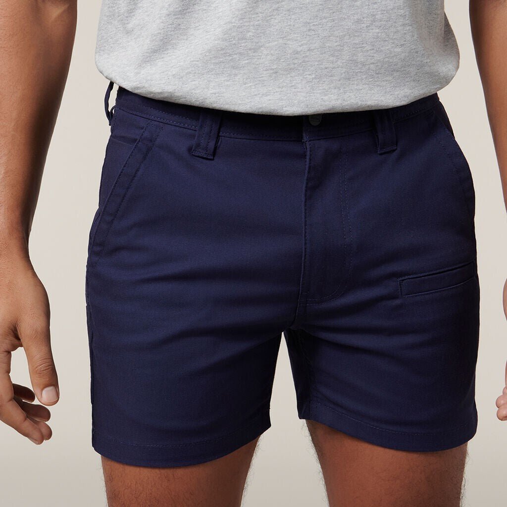 Hard Yakka Mens 3056 Slim Fit Canvas Stretch Comfy Cargo Workwear Shorts Y05190 - Land to Coast