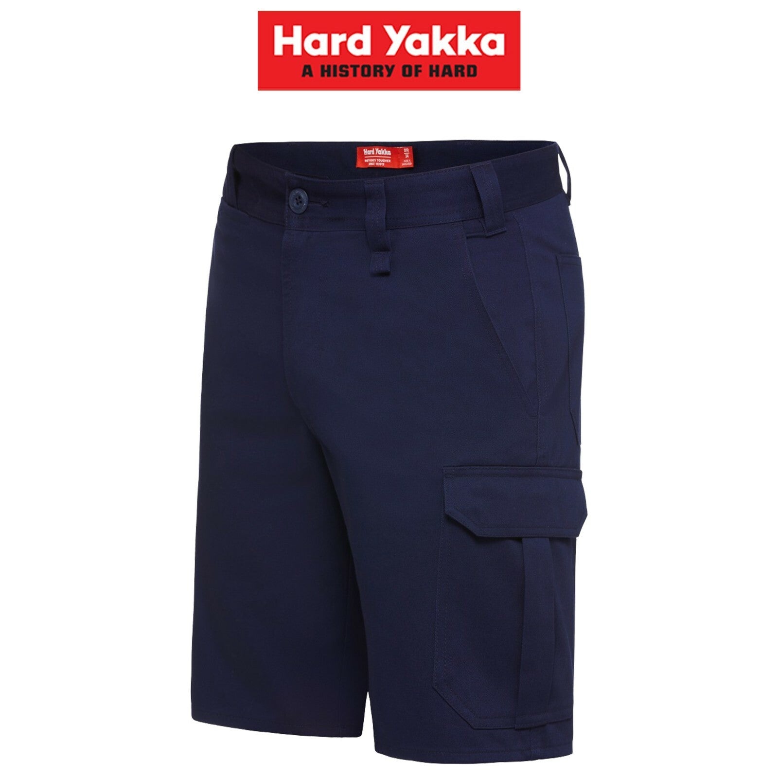 Hard Yakka Mens Core Job Site Cargo Shorts Cotton Drill Work Tough Strong Y05620 - Land to Coast