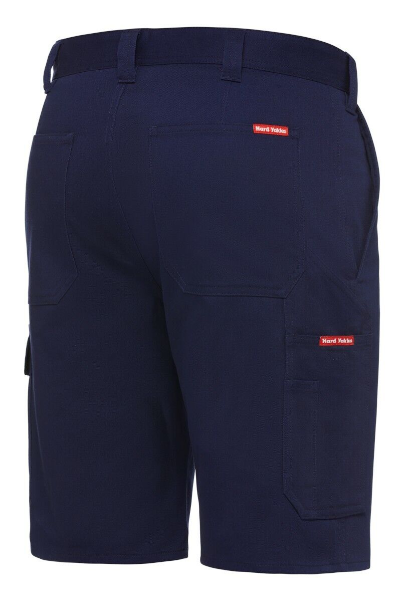 Hard Yakka Mens Core Job Site Cargo Shorts Cotton Drill Work Tough Strong Y05620 - Land to Coast