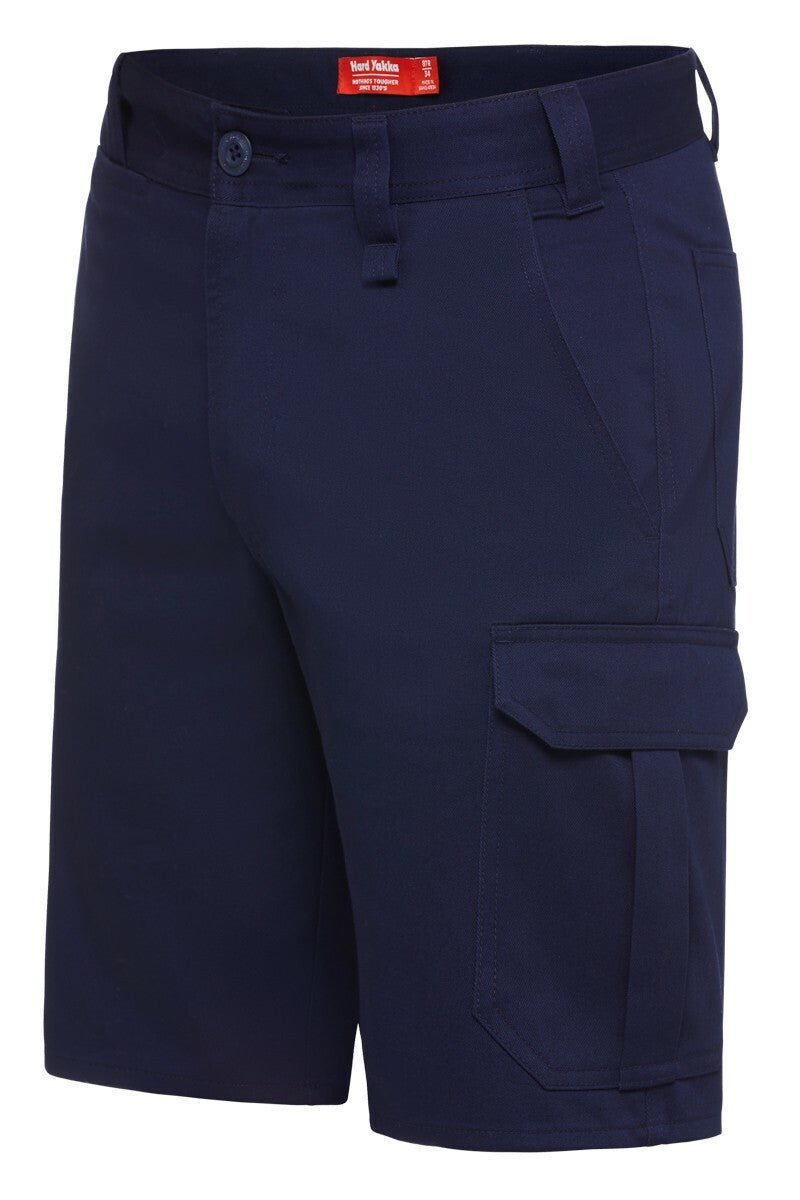 Hard Yakka Mens Core Job Site Cargo Shorts Cotton Drill Work Tough Strong Y05620 - Land to Coast