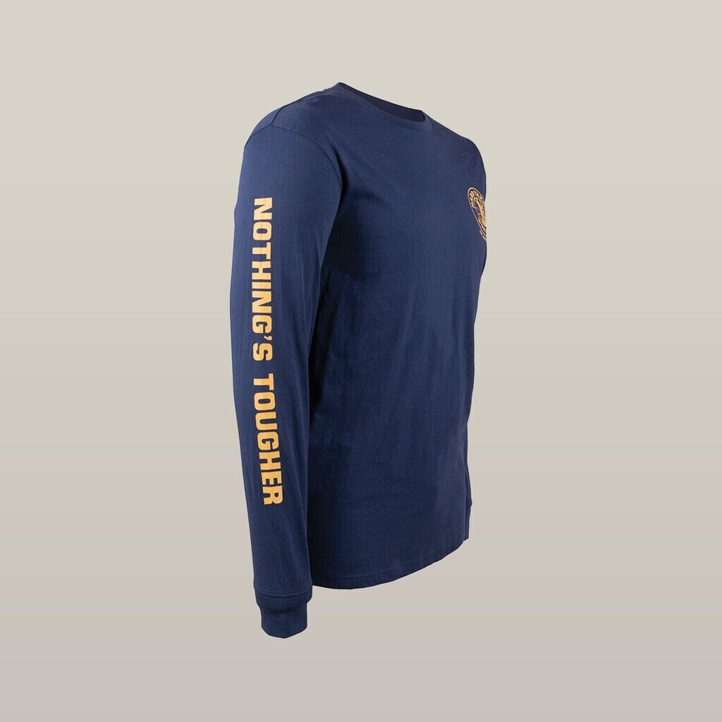 Hard Yakka Mens Core Long Sleeve Comfy Crew Neck Logo Heritage Icon Tee Y11489 - Land to Coast