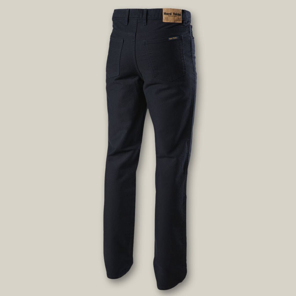 Hard Yakka Mens Core Moleskin 5 Pocket Zip Fly Heavy Duty Work Jeans Y03875 - Land to Coast