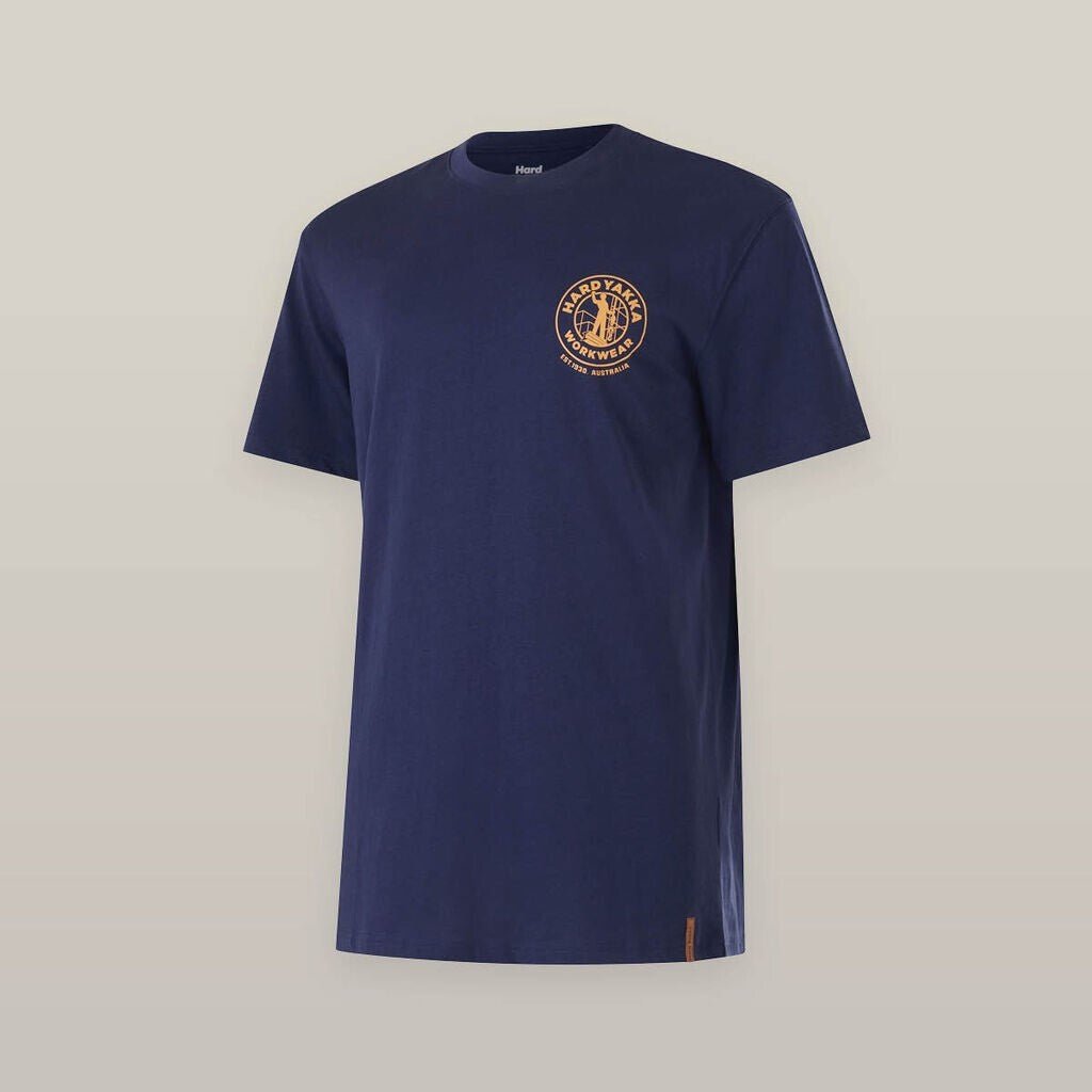 Hard Yakka Mens Core Short Sleeve Crew Neck Comfortable Heritage Icon Tee Y11486 - Land to Coast