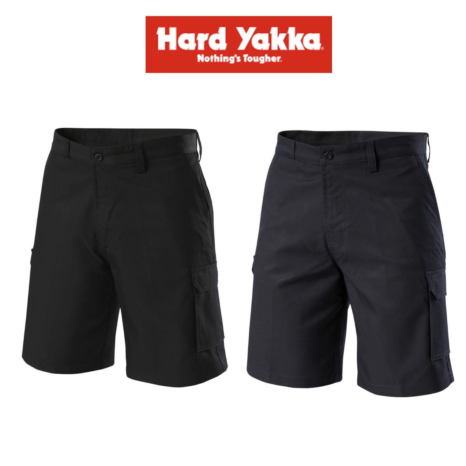 Hard Yakka Mens Gen Y Cargo Poly Super Crease Work Press Comfy Shorts Y05590 - Land to Coast