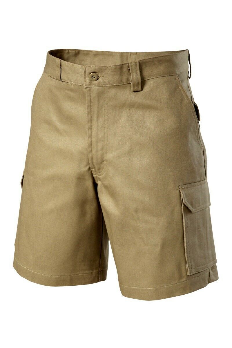 Hard Yakka Mens Generation Gen Y Cotton Cargo Drill Shorts Work Tough Y05500 - Land to Coast