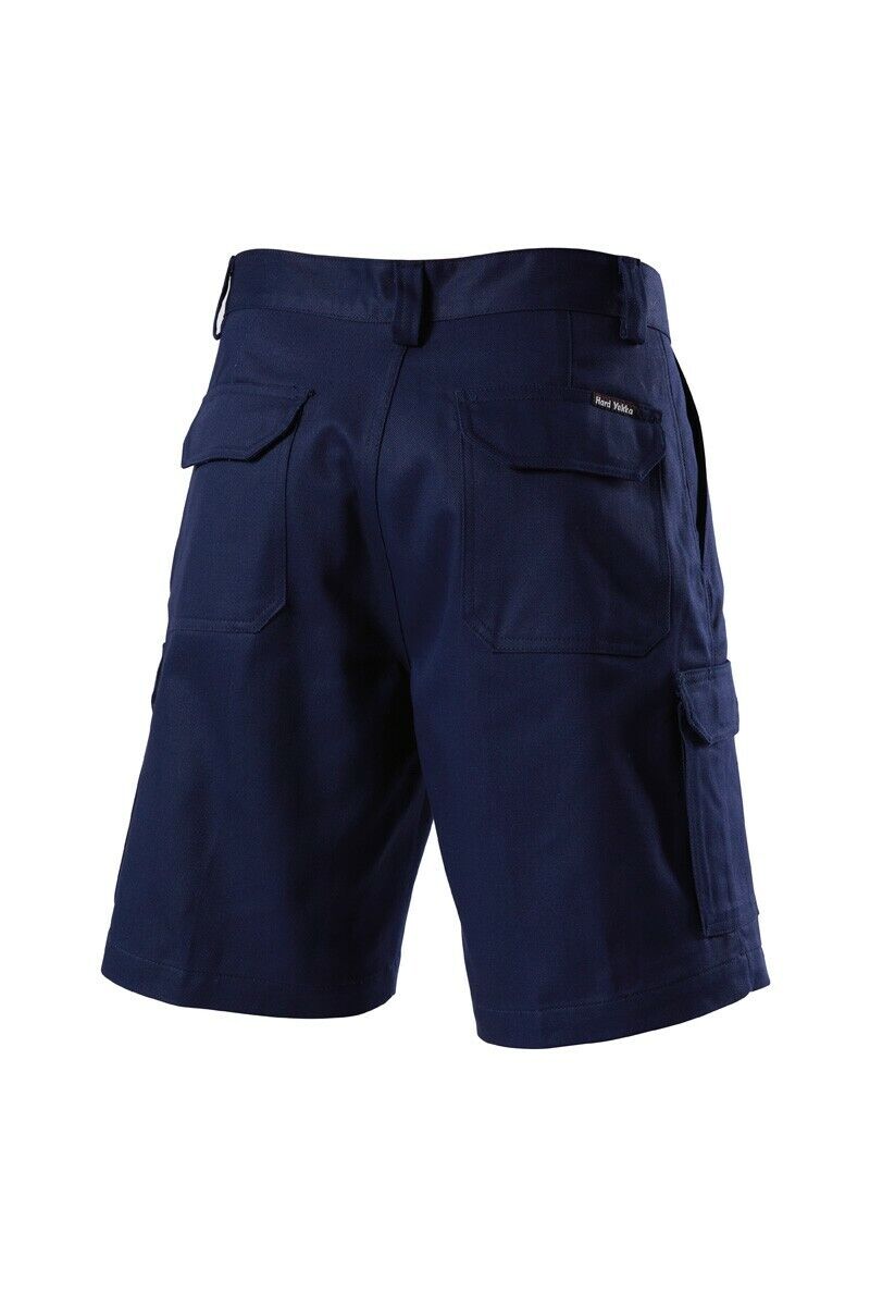 Hard Yakka Mens Generation Gen Y Cotton Cargo Drill Shorts Work Tough Y05500 - Land to Coast