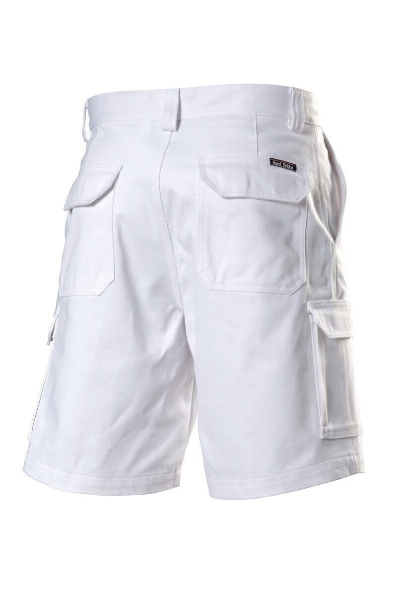 Hard Yakka Mens Generation Gen Y Cotton Cargo Drill Shorts Work Tough Y05500 - Land to Coast