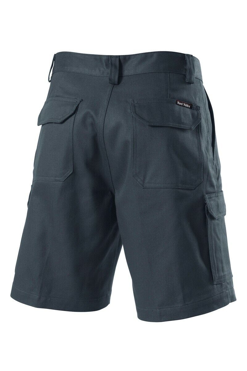 Hard Yakka Mens Generation Gen Y Cotton Cargo Drill Shorts Work Tough Y05500 - Land to Coast