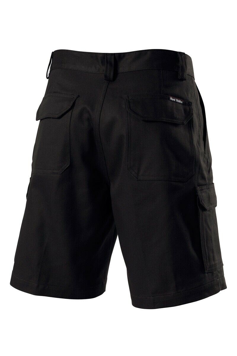 Hard Yakka Mens Generation Gen Y Cotton Cargo Drill Shorts Work Tough Y05500 - Land to Coast