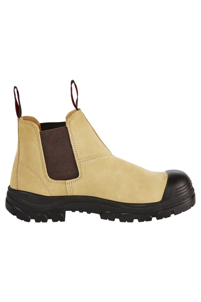 Hard Yakka Mens Grit Suede Sand Pull Up Boots Steel Cap Work Safety Y60087 - Land to Coast