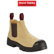Hard Yakka Mens Grit Suede Sand Pull Up Boots Steel Cap Work Safety Y60087 - Land to Coast