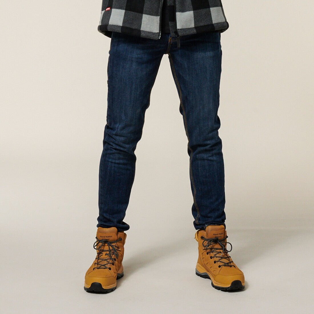 Hard Yakka Mens Heritage Slim Jeans Tough Ultimate Comfort Stretch Denim Y03105 - Land to Coast