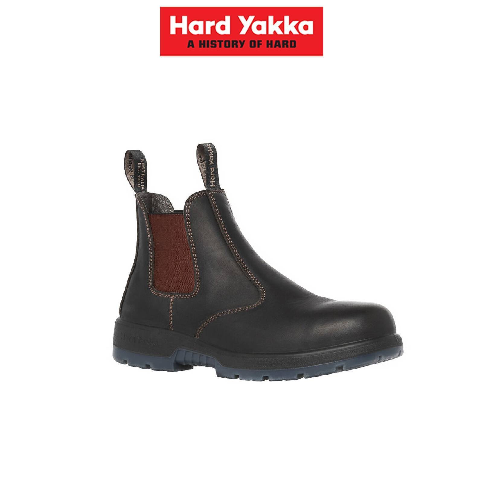 Hard Yakka Mens Outback Pull on Steel Toe PR Durable Safety Boot Y60177 - Land to Coast