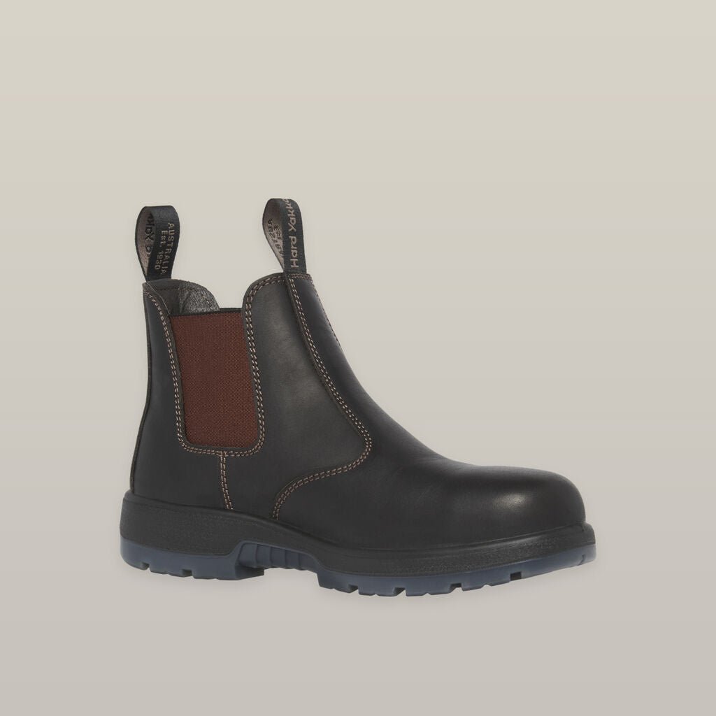 Hard Yakka Mens Outback Pull on Steel Toe PR Durable Safety Boot Y60177 - Land to Coast