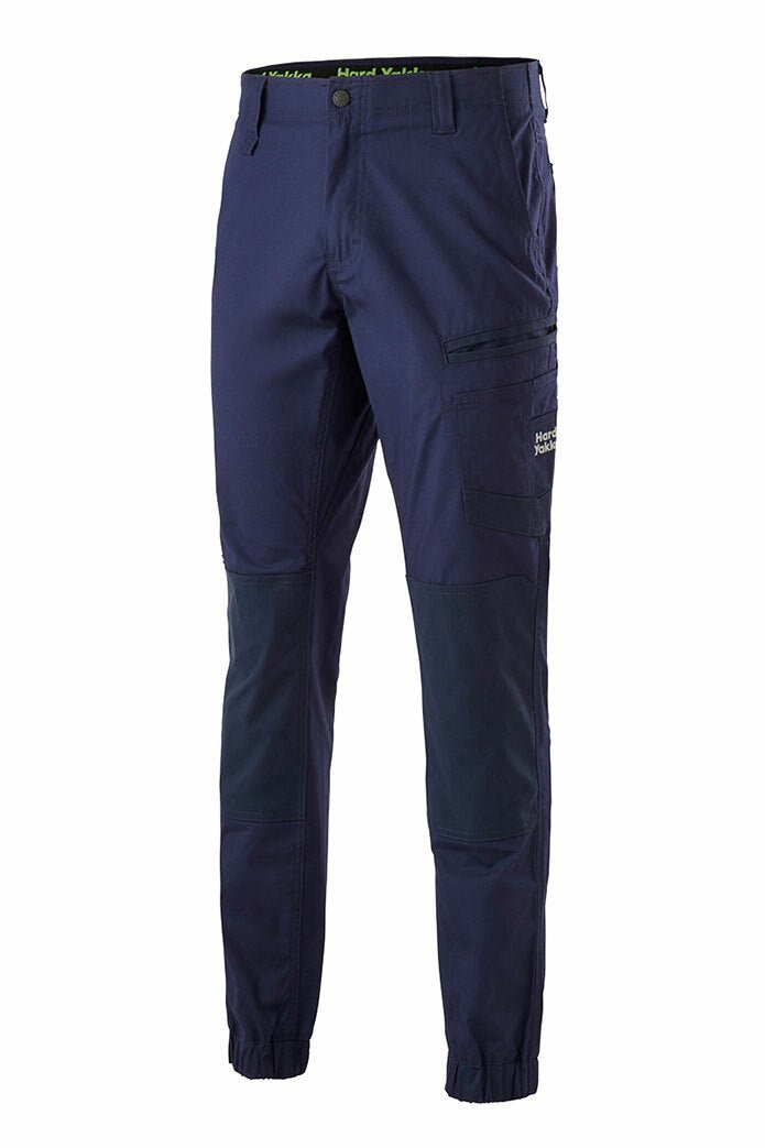 Hard Yakka Mens Raptor Cuff Pants Work Safety Tough Comfy Cargo Wear Y02717 - Land to Coast
