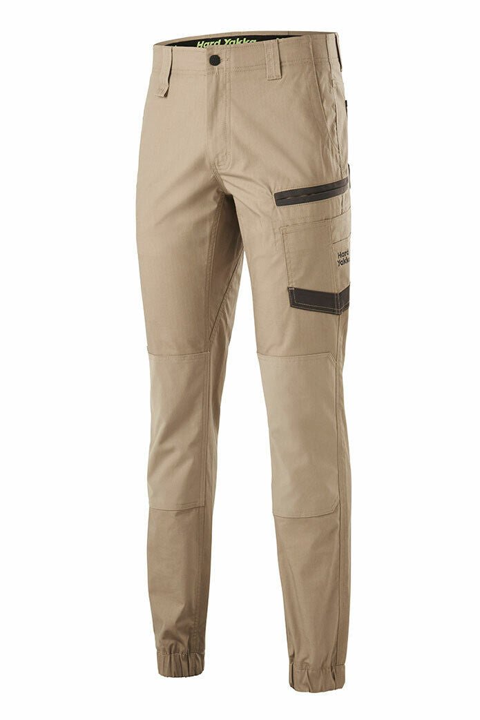 Hard Yakka Mens Raptor Cuff Pants Work Safety Tough Comfy Cargo Wear Y02717 - Land to Coast