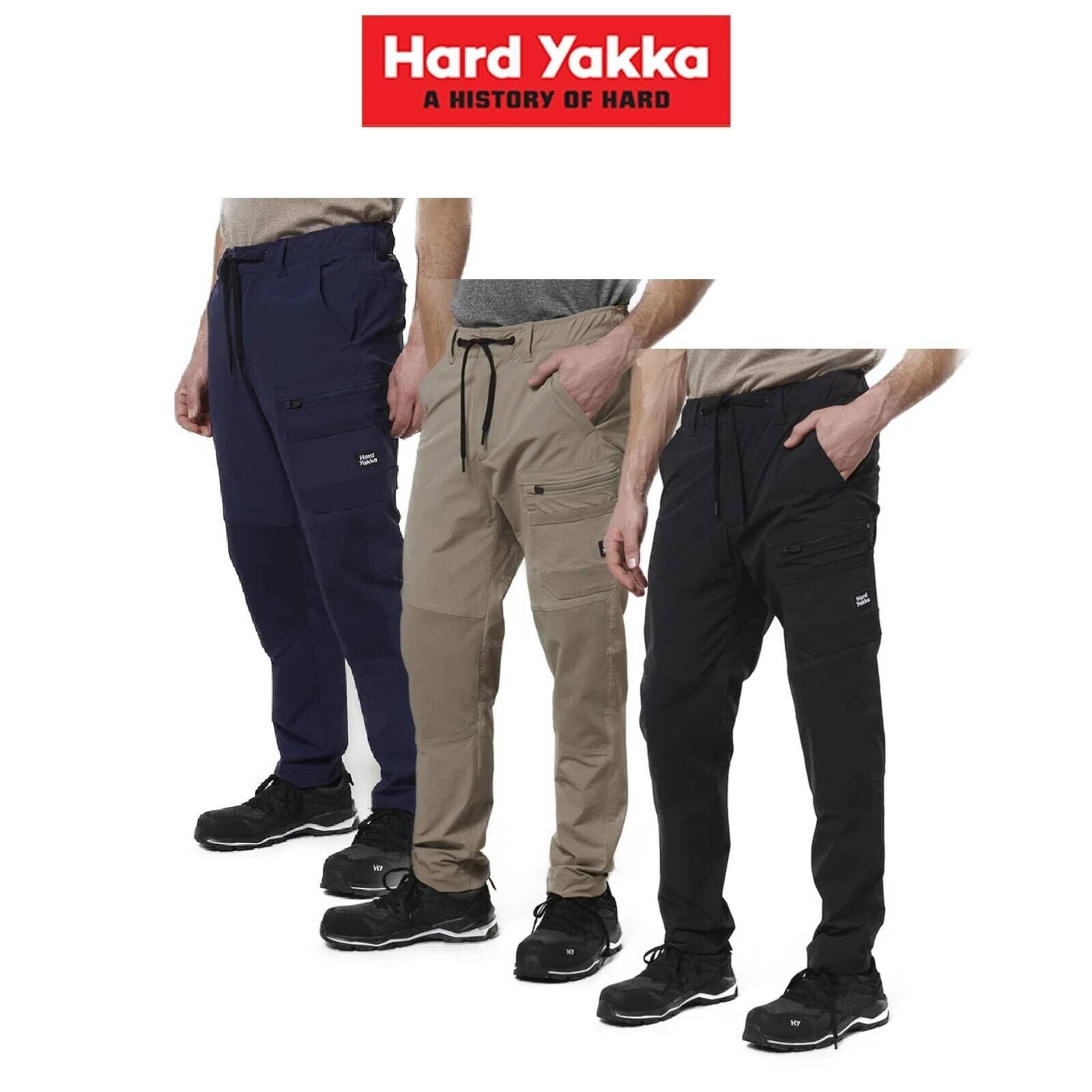 Hard Yakka Mens Stretch Stylish Durable Quick Dry Lightweight X Pant Y02205 - Land to Coast
