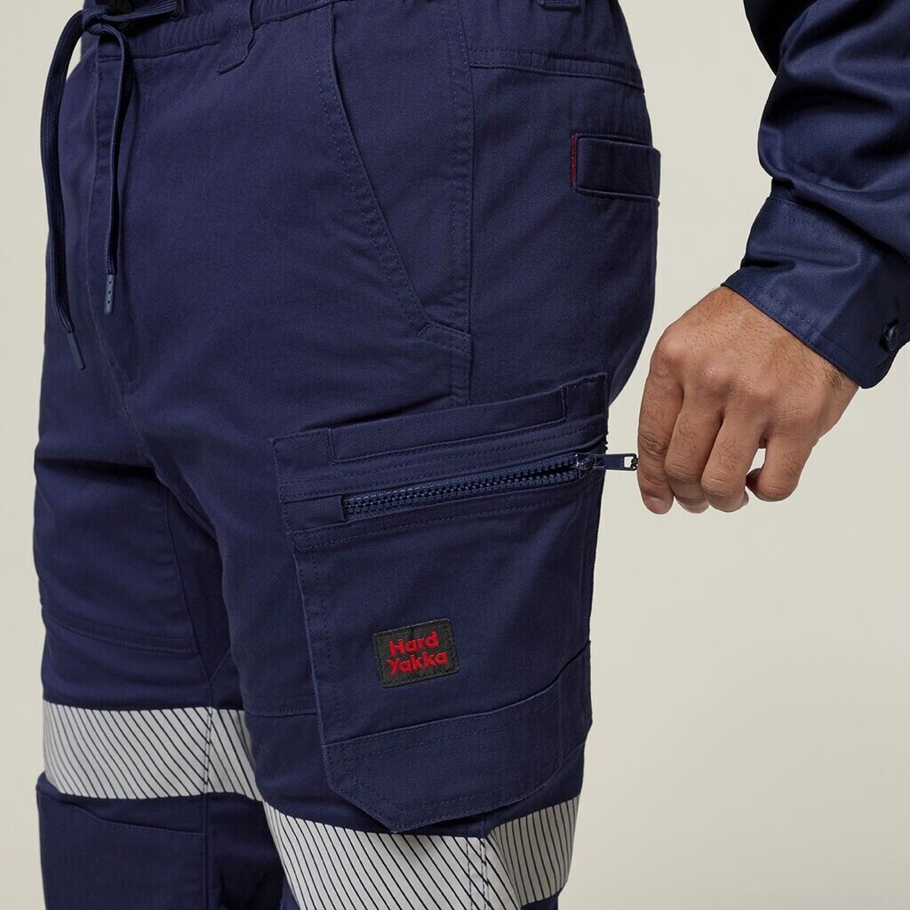 Hard Yakka Mens ToughMaxx Taped Regular Fit Comfortable Work Pants Y02003 - Land to Coast