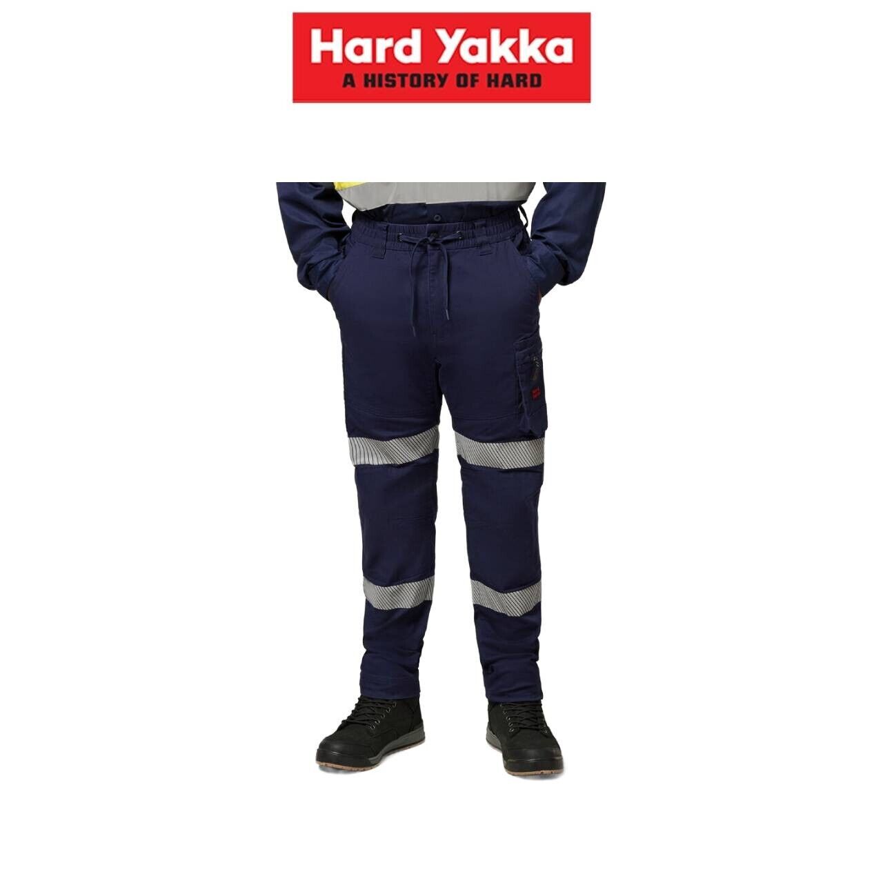 Hard Yakka Mens ToughMaxx Taped Regular Fit Comfortable Work Pants Y02003 - Land to Coast
