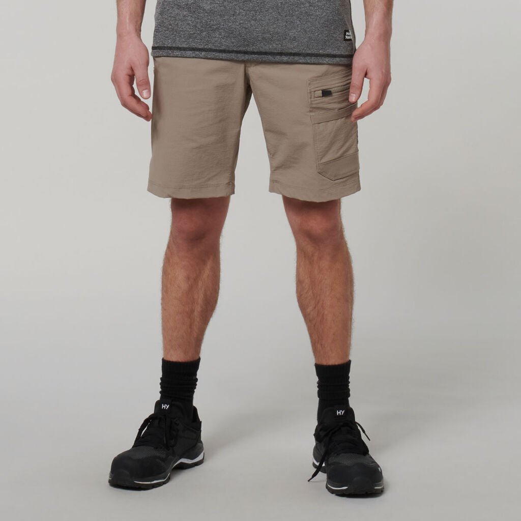 Hard Yakka Mens X Stretch Durable Workwear Lightweight Pockets Mid Short Y05167 - Land to Coast
