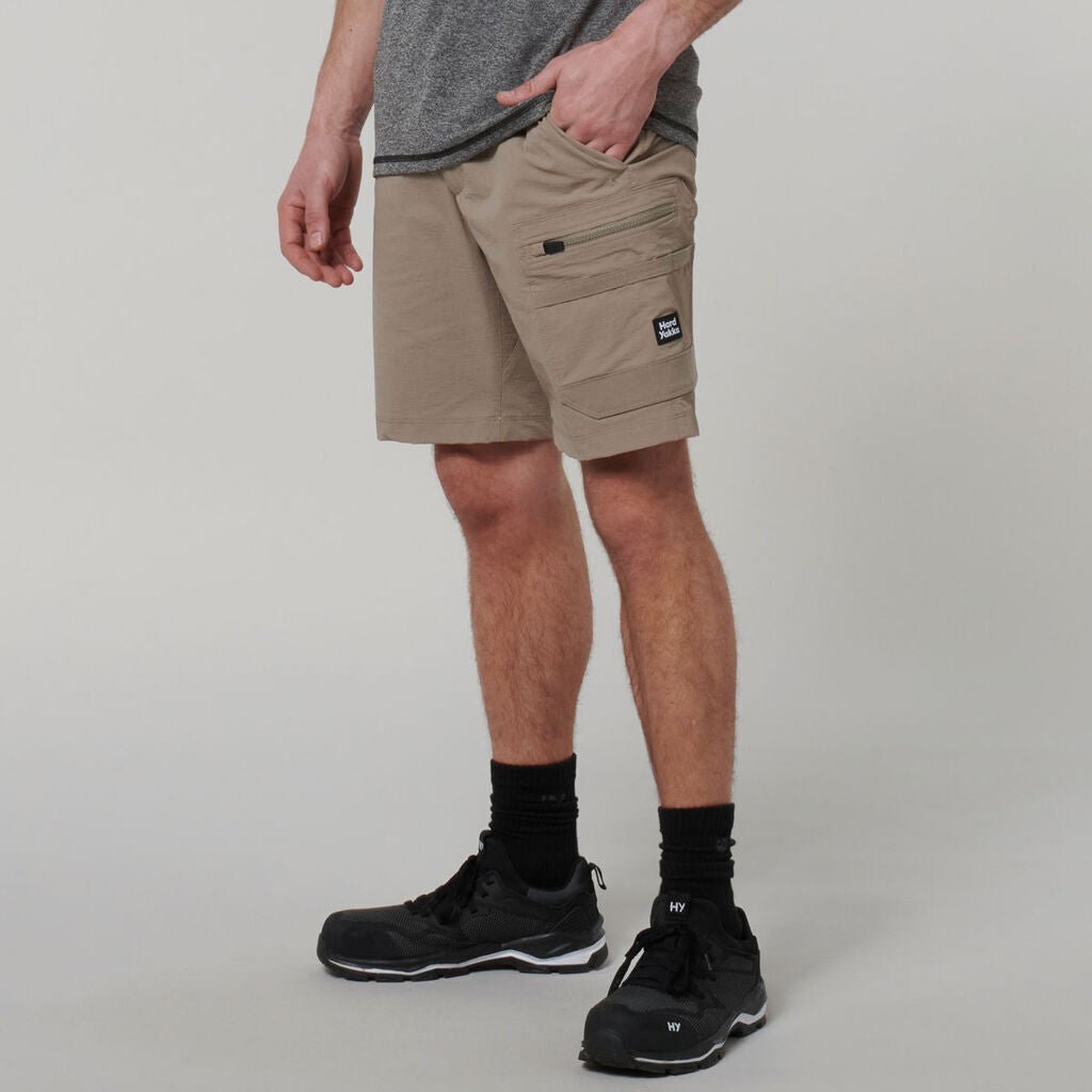 Hard Yakka Mens X Stretch Durable Workwear Lightweight Pockets Mid Short Y05167 - Land to Coast