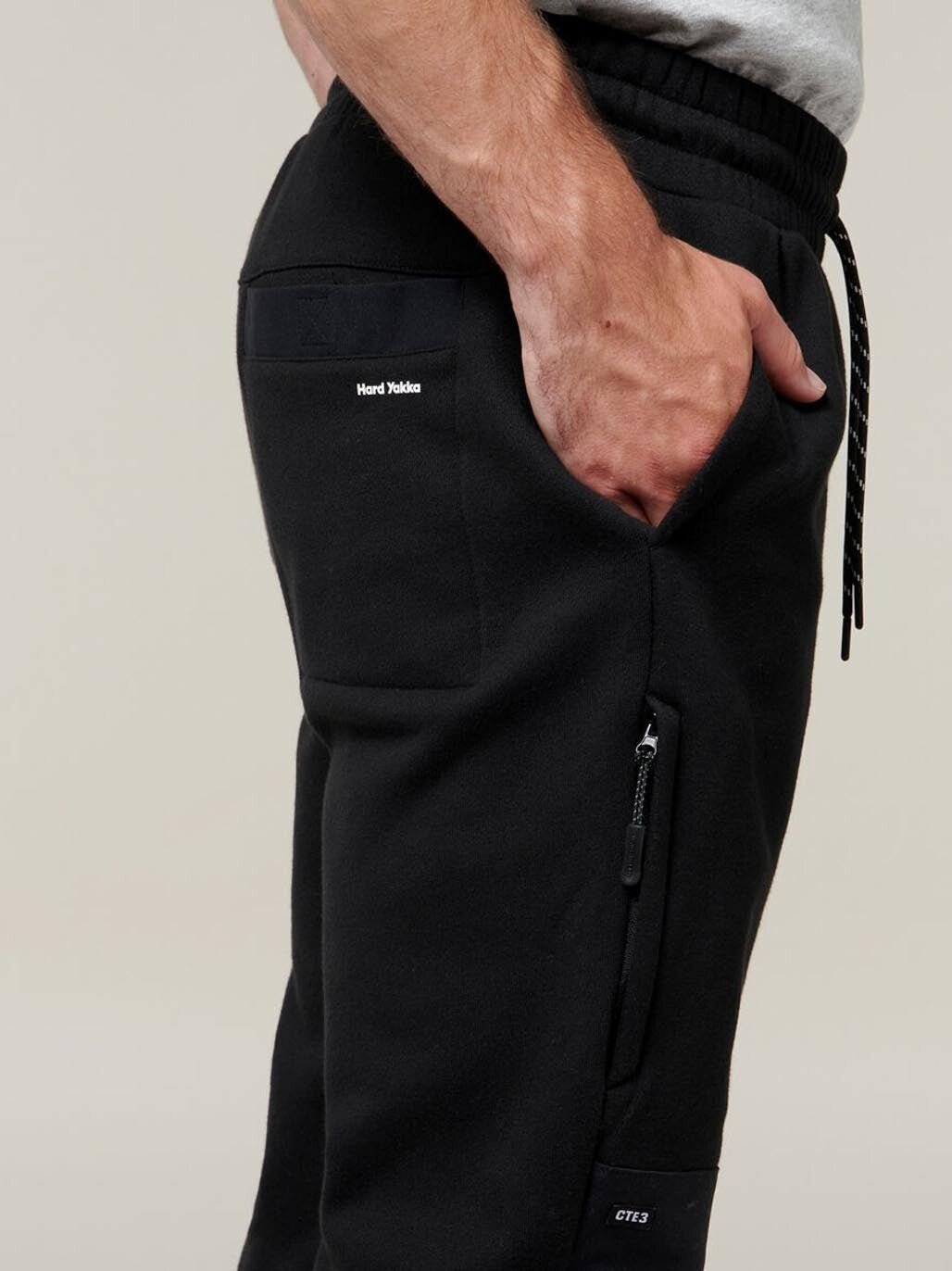 Hard Yakka Mens Xtreme Jogger Pants Brushed Fleece Comfy Work Winter Warm Y02552 - Land to Coast