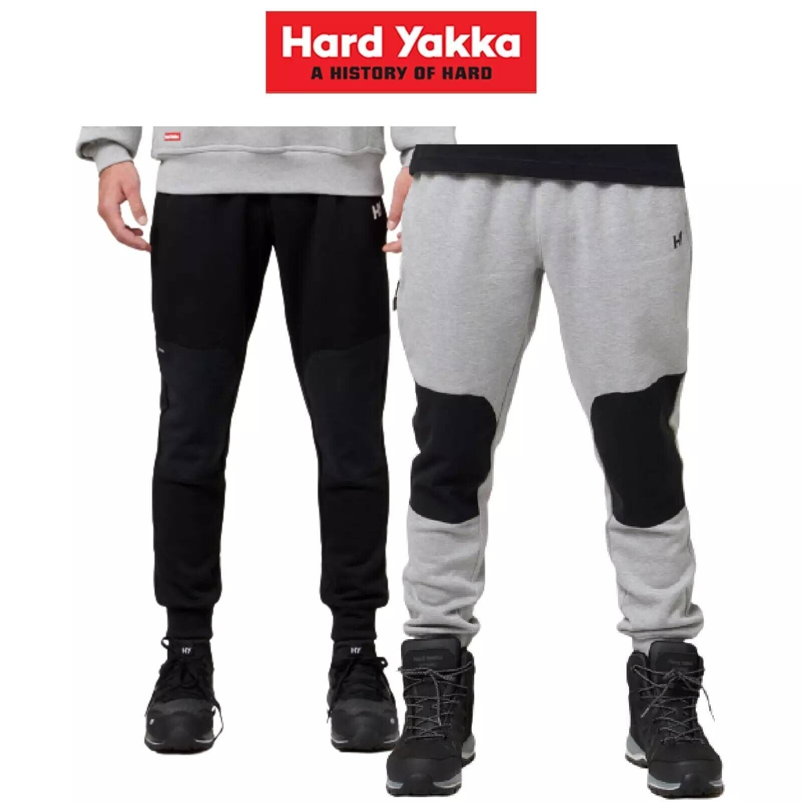 Hard Yakka Mens Xtreme Jogger Pants Brushed Fleece Comfy Work Winter Warm Y02552 - Land to Coast