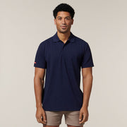 Hard Yakka Short Sleeve Regular Fit Foundations Work Polo Navy Y11306 - Land to Coast