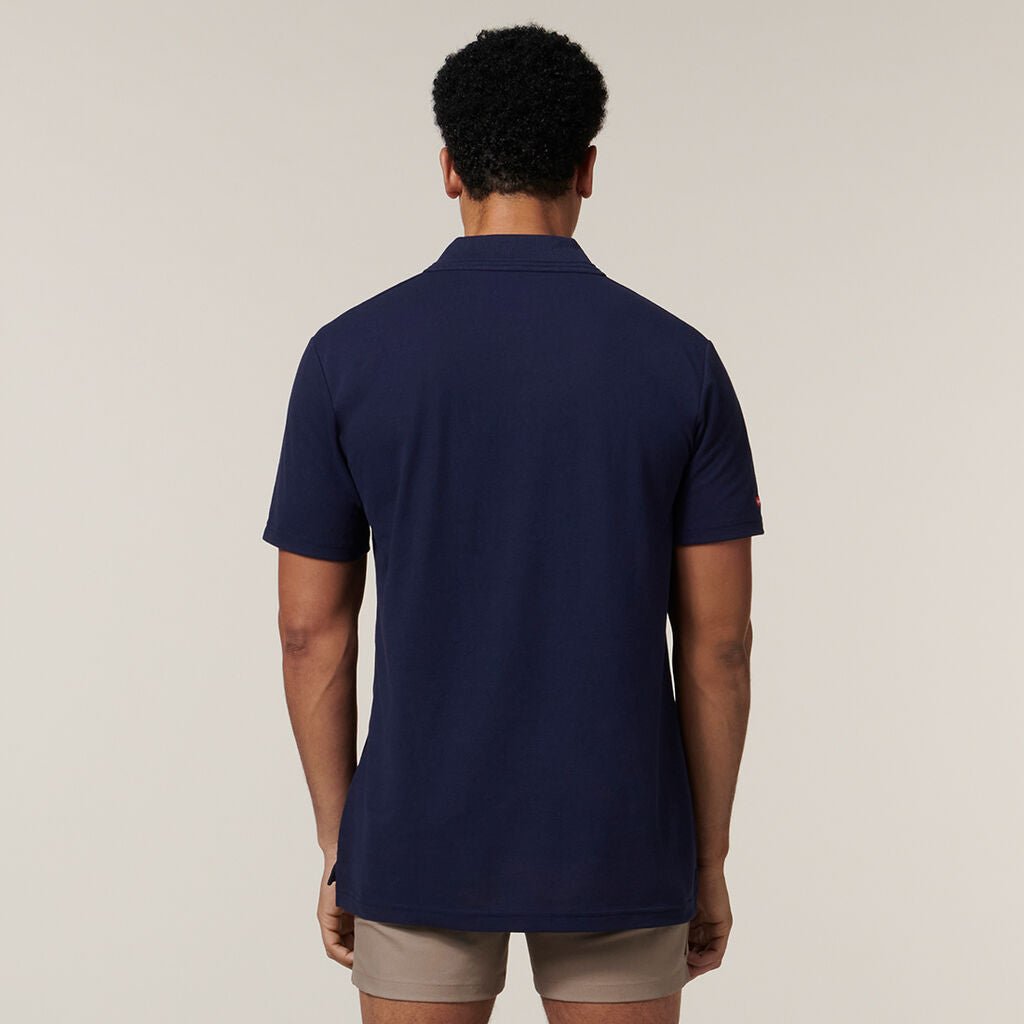 Hard Yakka Short Sleeve Regular Fit Foundations Work Polo Navy Y11306 - Land to Coast