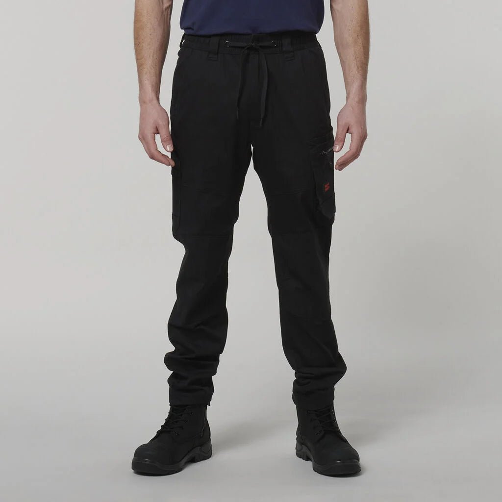 Hard Yakka ToughMaxx Work Pants Reinforced Heavy Duty Elastic Waist Black Y02204 - Land to Coast