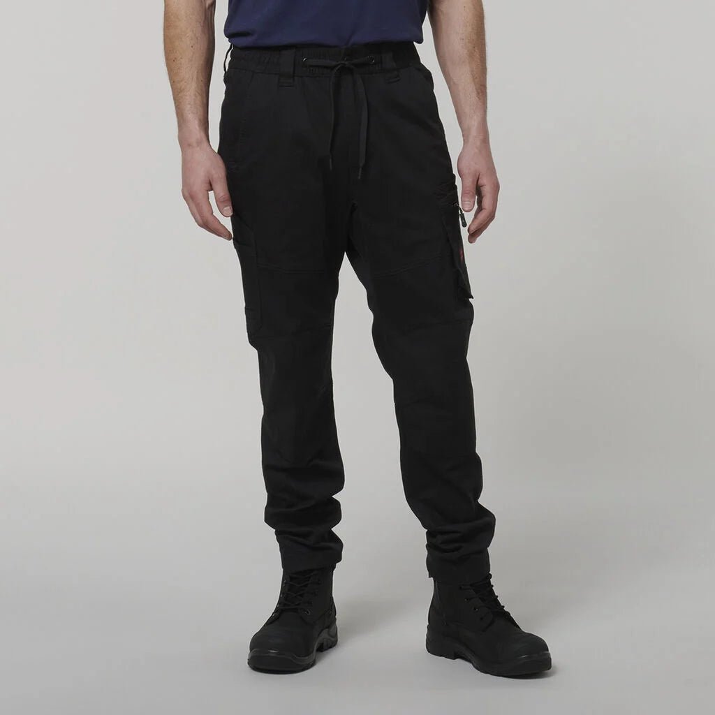 Hard Yakka ToughMaxx Work Pants Reinforced Heavy Duty Elastic Waist Black Y02204 - Land to Coast