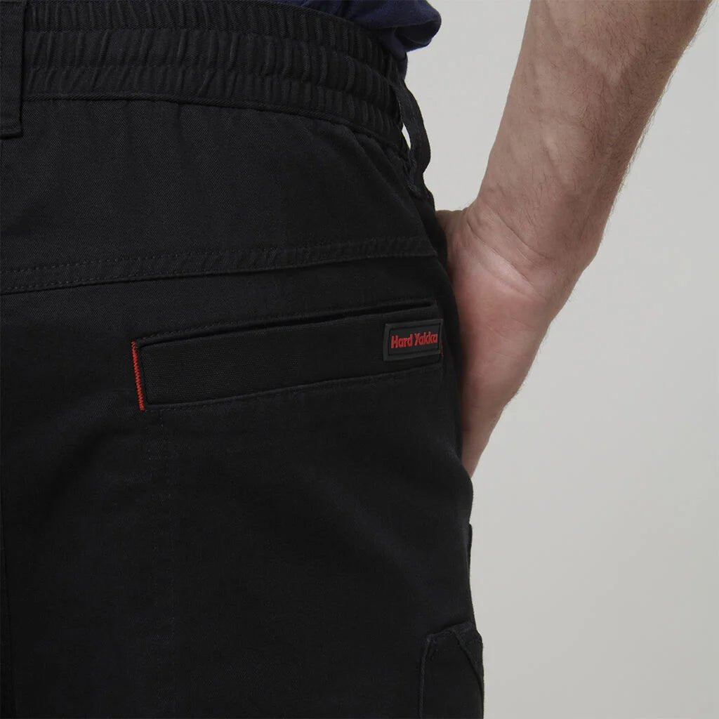 Hard Yakka ToughMaxx Work Pants Reinforced Heavy Duty Elastic Waist Black Y02204 - Land to Coast