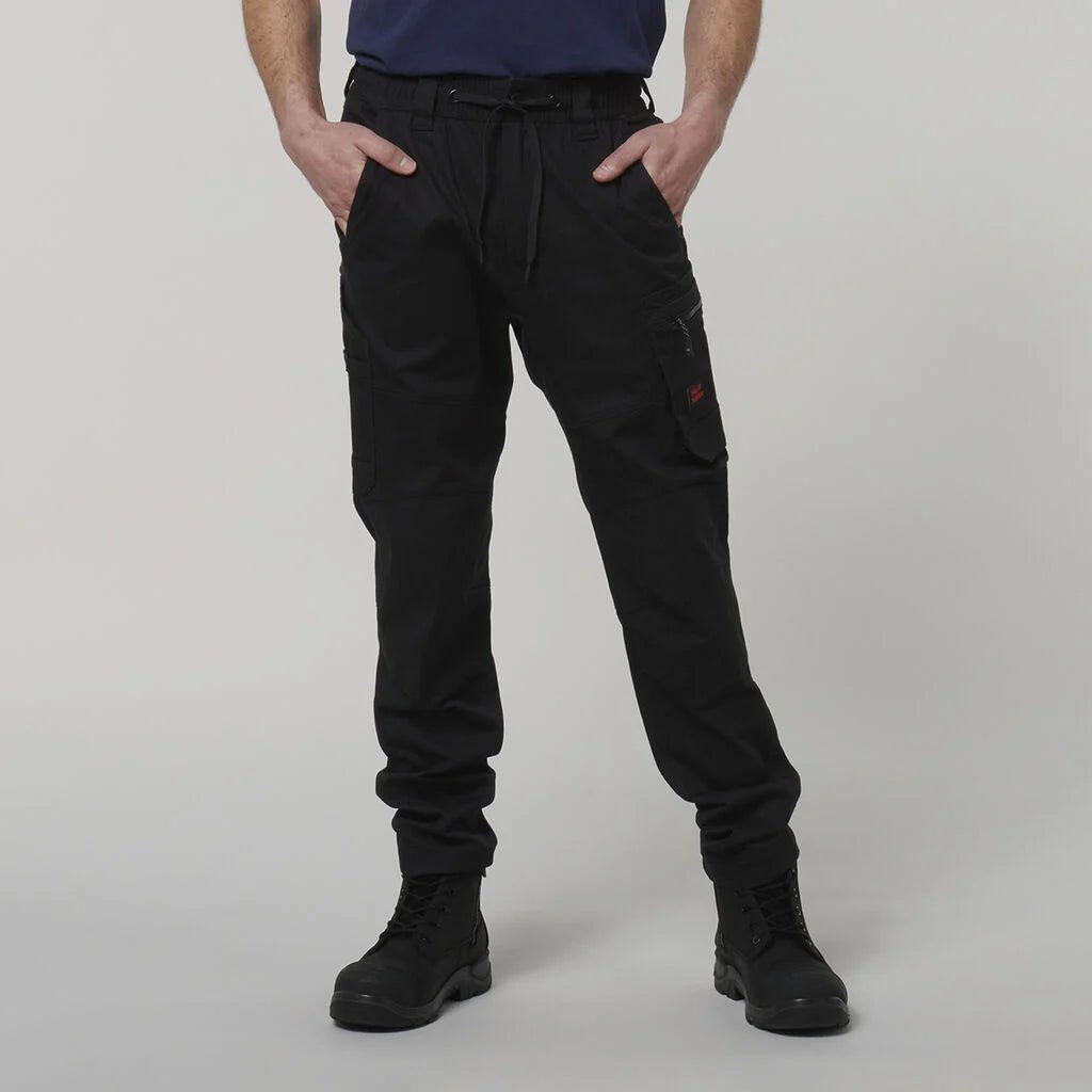 Hard Yakka ToughMaxx Work Pants Reinforced Heavy Duty Elastic Waist Black Y02204 - Land to Coast