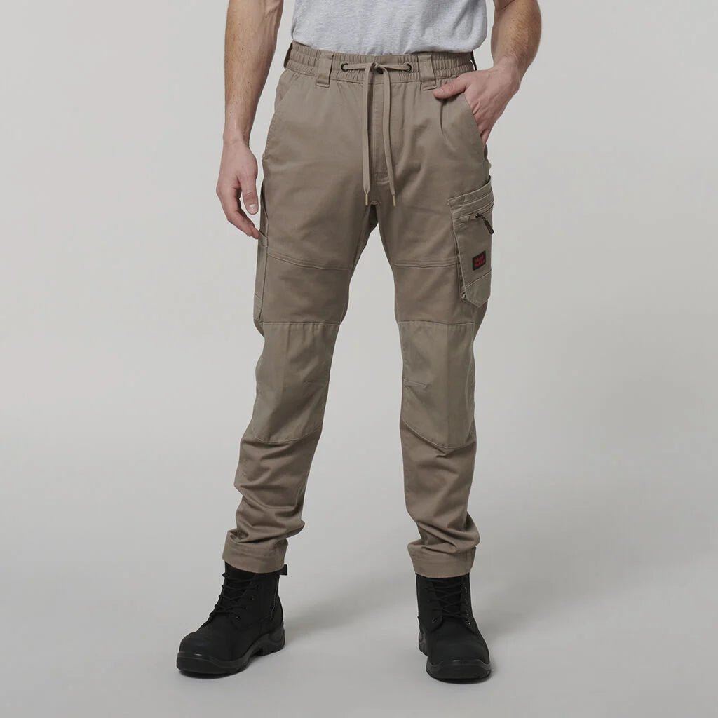 Hard Yakka ToughMaxx Work Pants Reinforced Heavy Duty Elastic Waist Khaki Y02204 - Land to Coast