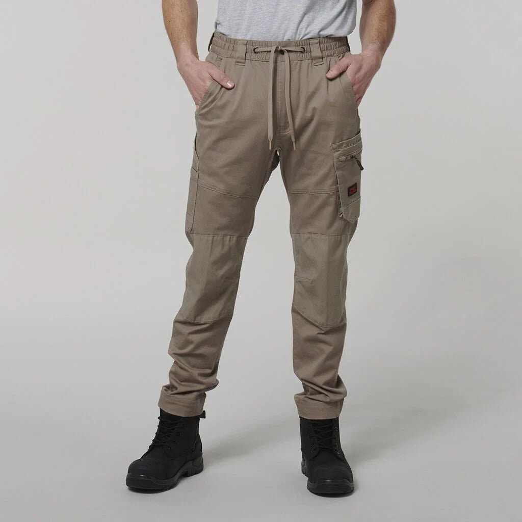 Hard Yakka ToughMaxx Work Pants Reinforced Heavy Duty Elastic Waist Khaki Y02204 - Land to Coast