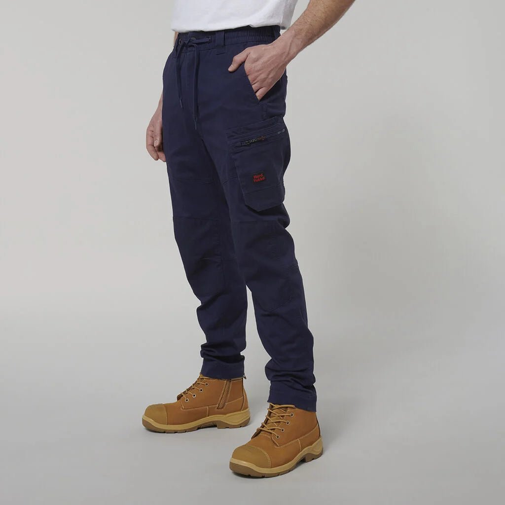 Hard Yakka ToughMaxx Work Pants Reinforced Heavy Duty Elastic Waist Navy Y02204 - Land to Coast