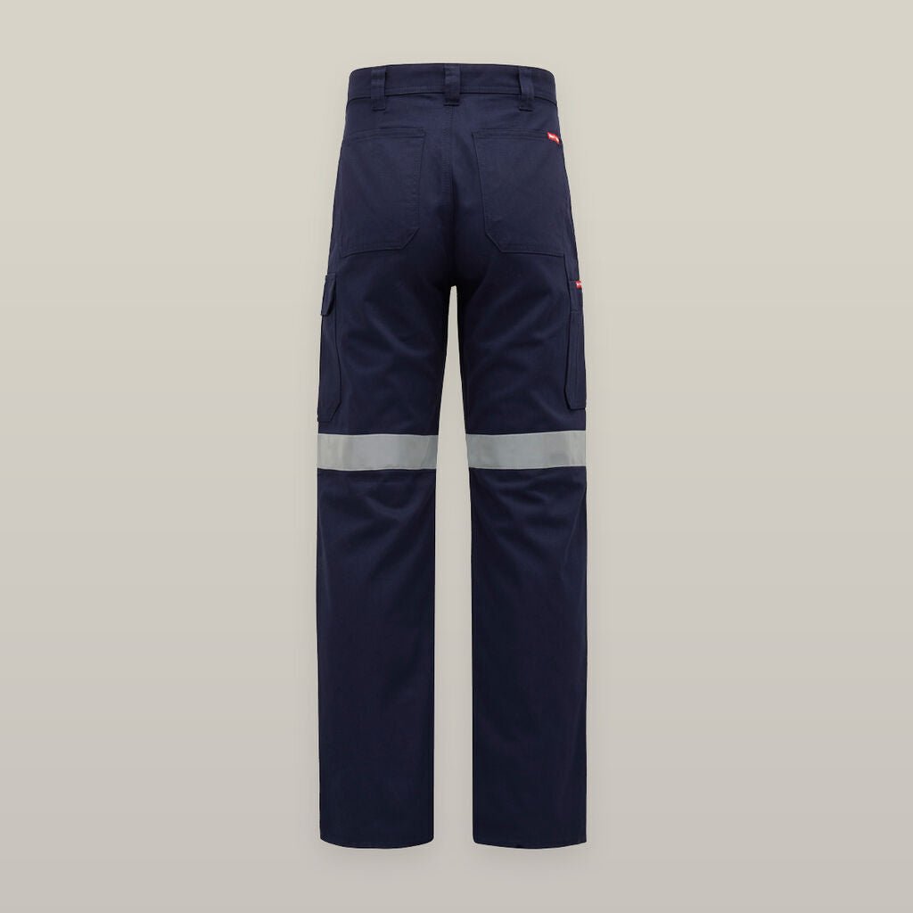 Hard Yakka Womens Cargo Taped Work Safety Reflective Drill Pants Comfort Y08380 - Land to Coast