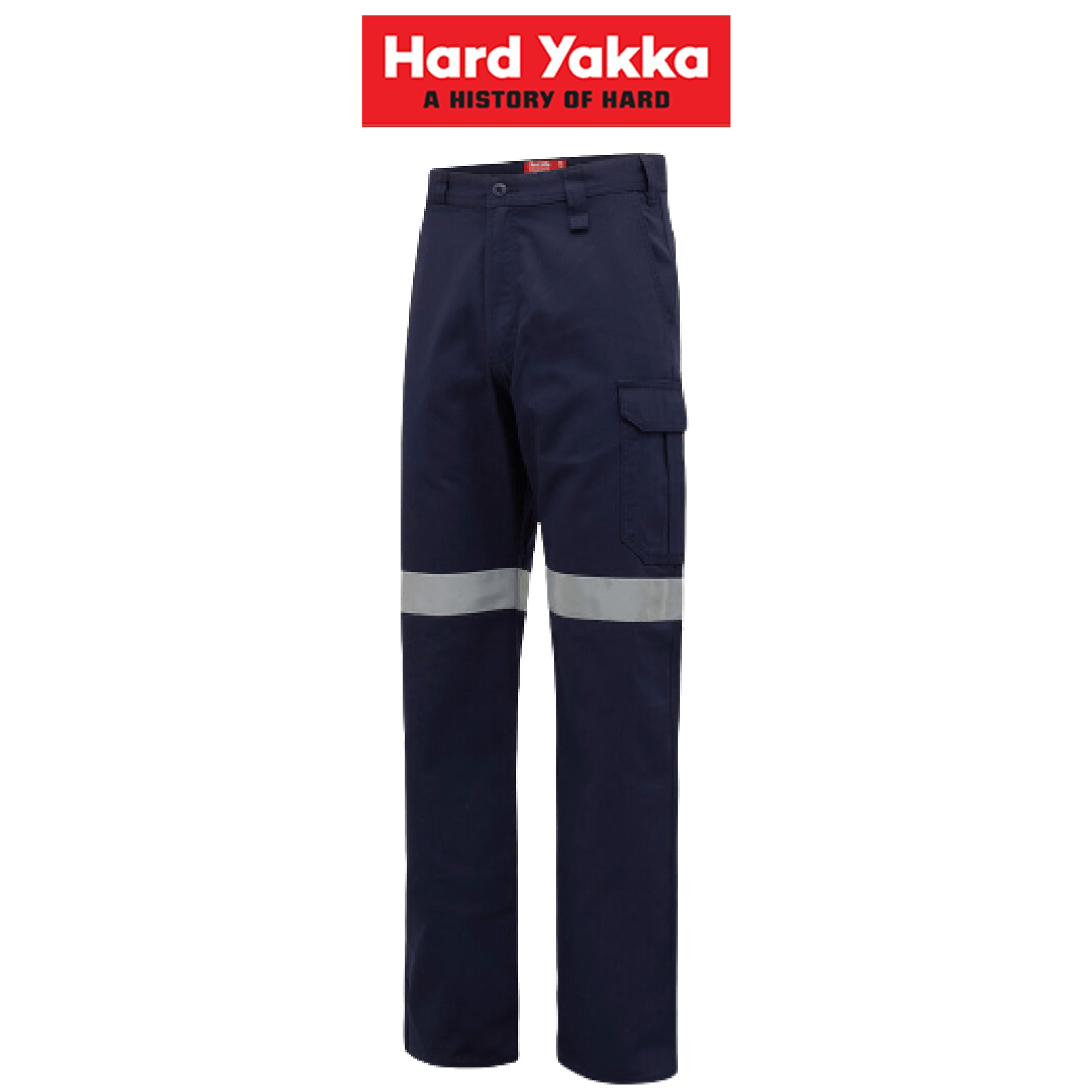 Hard Yakka Womens Cargo Taped Work Safety Reflective Drill Pants Comfort Y08380 - Land to Coast