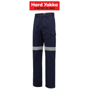 Hard Yakka Womens Cargo Taped Work Safety Reflective Drill Pants Comfort Y08380 - Land to Coast