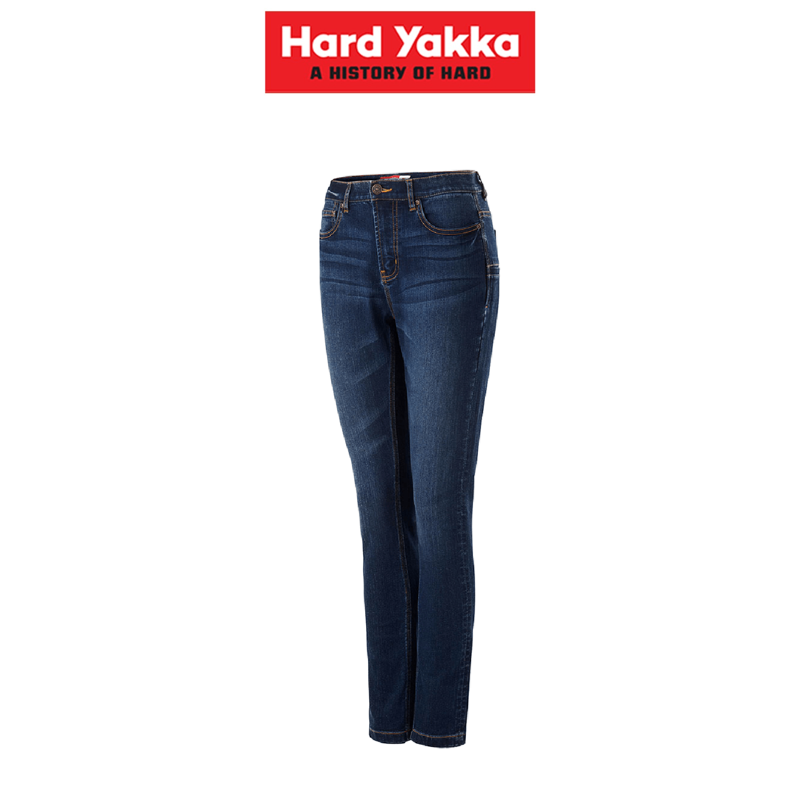 Hard Yakka Womens Jeggings Tough Work Denim Stretch Pants Comfy Jeans Y08227 - Land to Coast