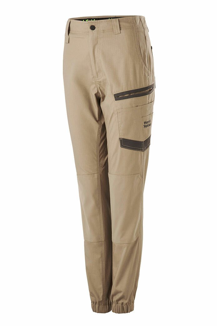 Hard Yakka Womens Raptor Cuff Long Pants Stretch Tough Work Safety Comfy Y08382 - Land to Coast