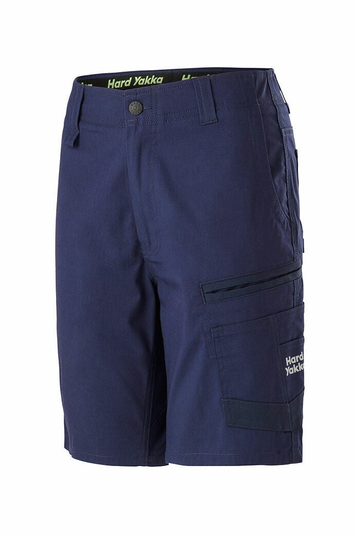 Hard Yakka Womens Raptor Mid Shorts Work Comfortable Cargo Tough Flexible Y08228 - Land to Coast
