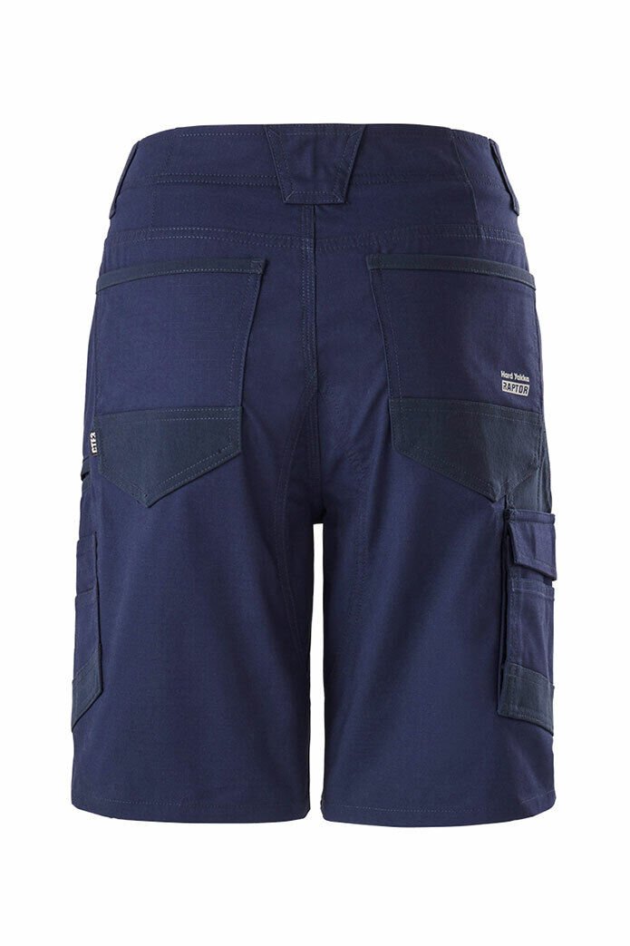 Hard Yakka Womens Raptor Mid Shorts Work Comfortable Cargo Tough Flexible Y08228 - Land to Coast