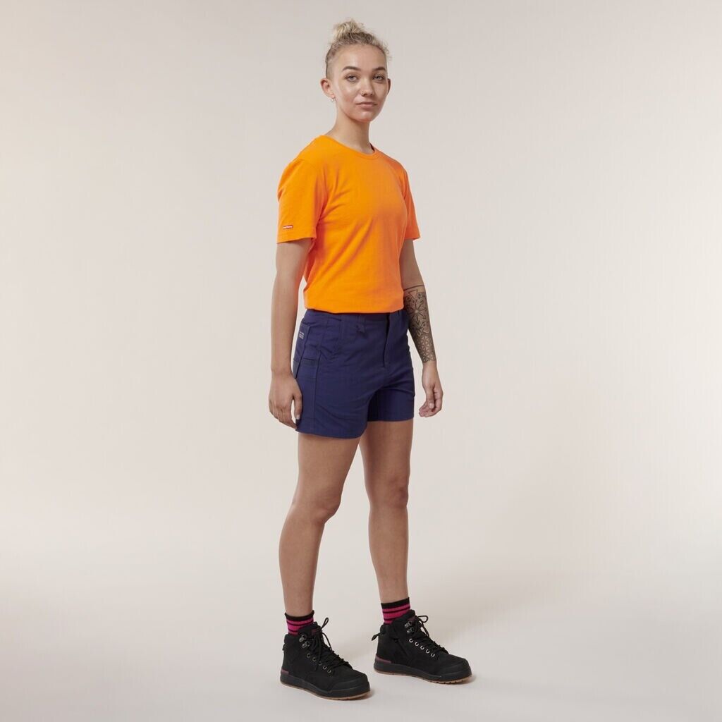 Hard Yakka Womens Slim Fit Shorts Tough Work Durable Raptor Short Y08497 - Land to Coast